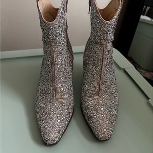 Betsey Johnson Women’s Emory Rhinestone Western Boot